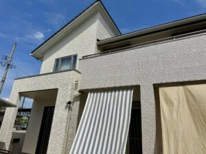 塗り分け塗装でオシャレな外観に【松阪市　M様邸 】