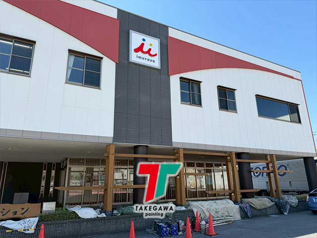 井村屋様より3回目のご依頼|木製オブジェ塗装工事【松阪市】