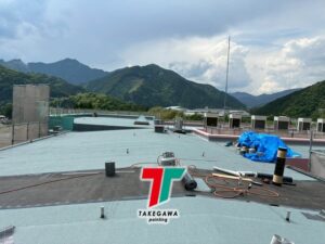 【某施設様 屋上防水工事】アスファルト防水＋ウレタン防水で2ヶ月の大規模施工