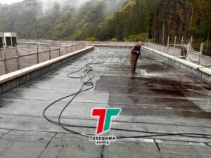 【某施設様 屋上防水工事】アスファルト防水＋ウレタン防水で2ヶ月の大規模施工